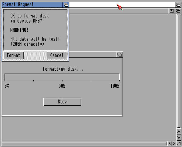 OK to format disk