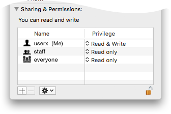 Default file permissions