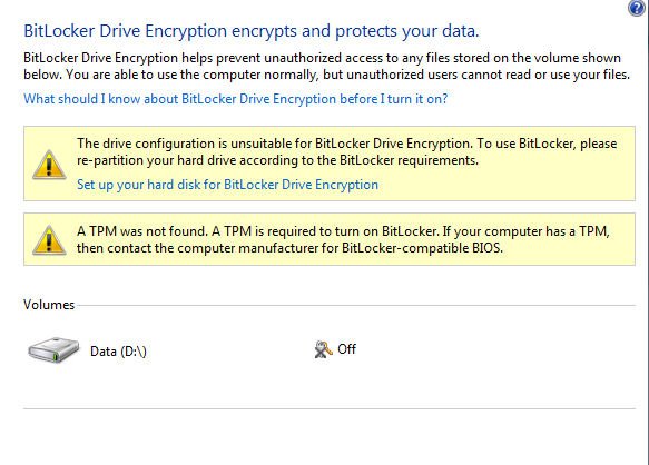 BitLocker not compliant