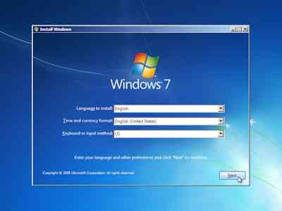 Install Windows 7